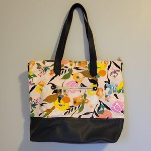 NWT "a new day" Pink Floral Handbag with Long Straps